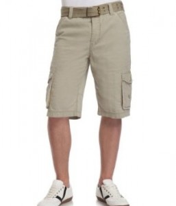 Khaki cargo shorts. These shorts go are very versatile during summer. You can throw on a cool graphic tee and some accessories for everyday wear. Or pair them with a white button down for a dressier look in hot weather.   