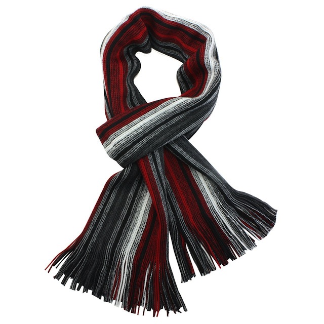 Black and red scarf